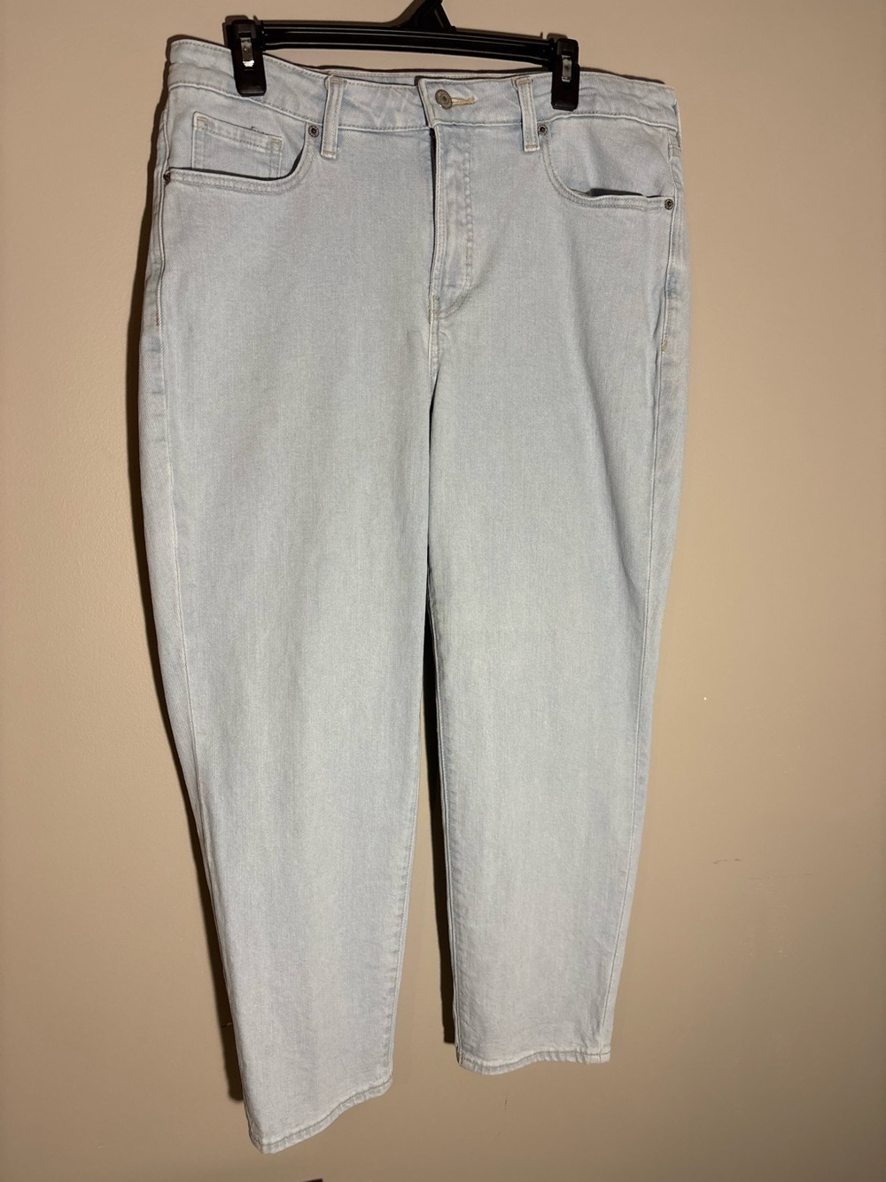 Old Navy High Rise OG Straight Jeans Women’s 14 Light Stone Wash